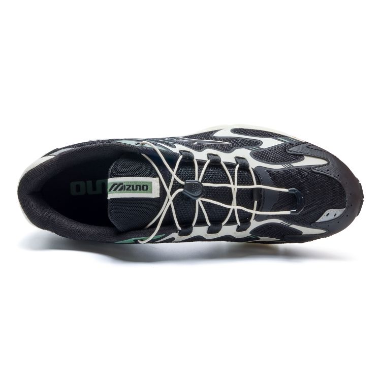 Mizuno Wave Solar V2 Retro Trend Functional Cushioning Slip Resistant Durable Low Top Lifestyle Shoes Unisex Sneaker Black D1GH231807