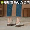 Small Inner Height Increase Women's Autumn and Winter Platform Thick Heel Single Shoes Commuter Small Leather Shoes