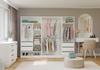 Modular Wardrobe Openo Set 260/200 White Drawers Rods Shelves Large For Bedroom