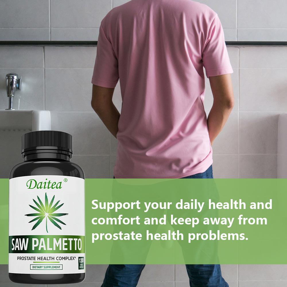 Saw Palmetto Capsules: Supports Prostate and Urinary System Health 120 Capsules