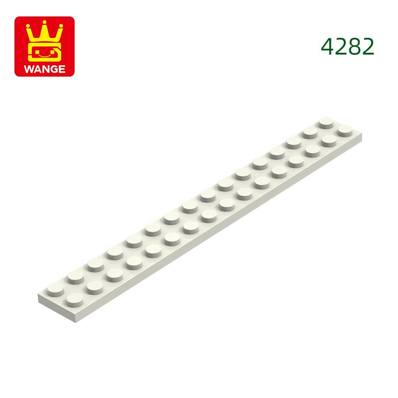 High-Quality 22Pcs/lot 4282 Thin Blocks Plate 2x16 Base Plate Works With featuring Block Moc Colour City Accessories Parts