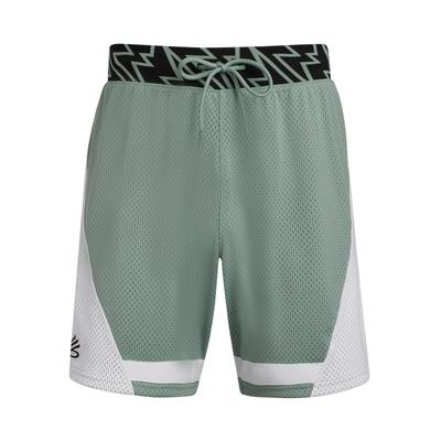 Curry Signature Holiday Casual Breathable Durable Basketball Shorts Men Shorts Lime-Green 1390344-348