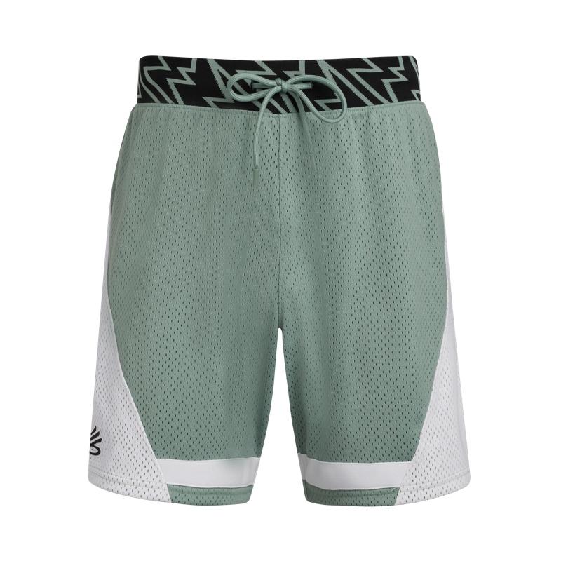 

Under Armour Curry Signature Holiday Casual Breathable Durable Basketball Shorts Men shorts Lime-Green 1390344-348 L