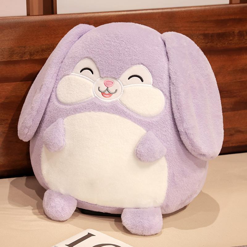 Cute cute chubby long-eared rabbit doll plush toy little white rabbit doll girl sleeping soothing doll