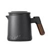 Nordic Portable Ceramic Tea Set with Wooden Handle