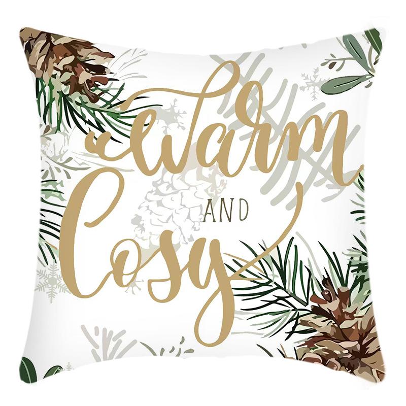 New Christmas Pillowcase Christmas Tree Decoration Print Decoration Holiday Pillowcase