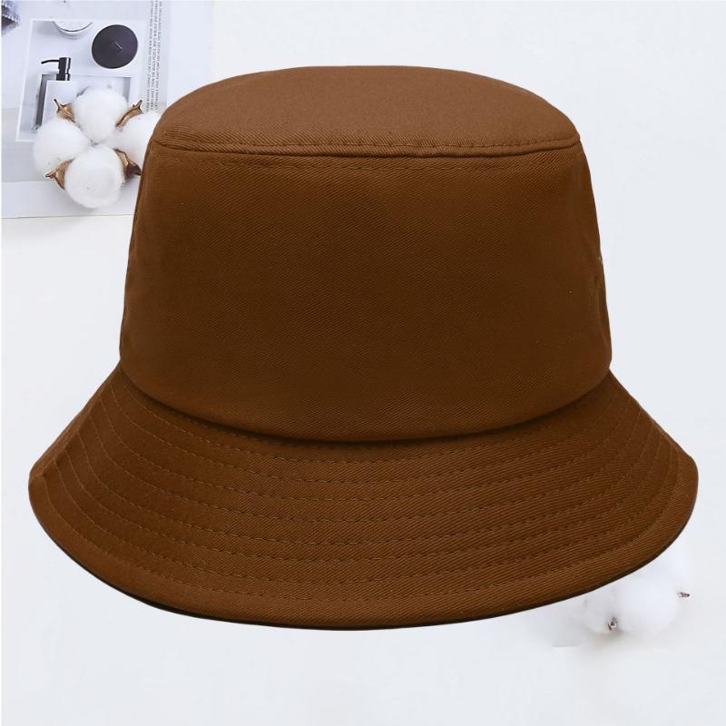 Cotton fisherman hat summer basin hat outdoor sunshade girls sun protection sun hat printing embroidery men
