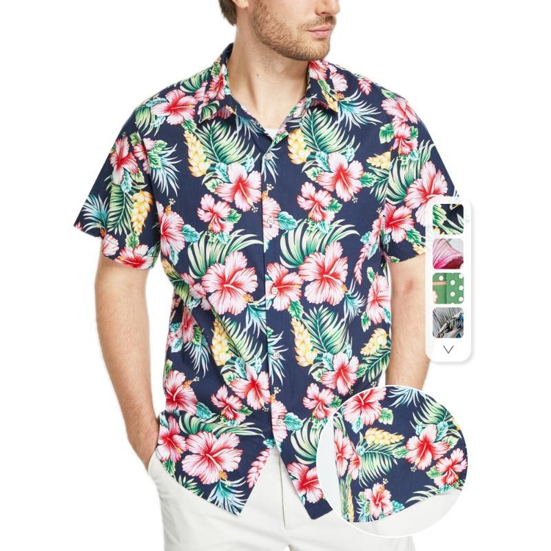 Мужская гавайская рубашка M