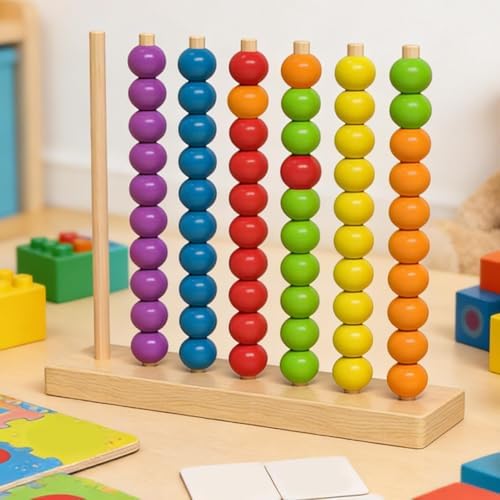 Color Sorting Stacking Puzzle Game for Kids, Fast Pattern Challenge Rings, Cognitive Skills & Concentration Booster Toy for Boys and Girls