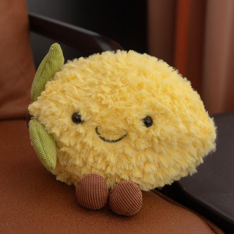 Süßes Obst Plüschtier Karotte Mango Zitrone Kissen Kawaii Stoffpuppe Ornament Geschenk für Kinder