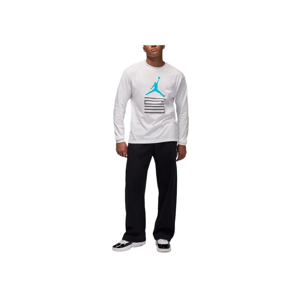 Air Jordan Brooklyn AJ11 Grafisch T-shirt met Lange Mouwen Wit Heren Tops IM6507-100