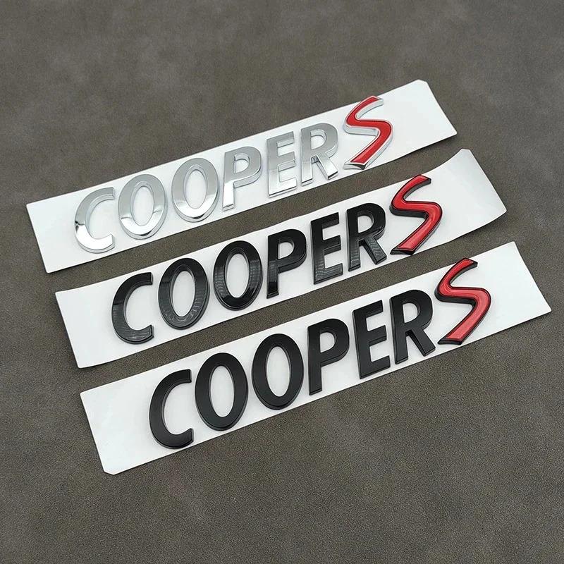 3D Logo Cooper S Emblem Letters Nameplate Car Rear Trunk Coopers Badge Sticker R53 R52 R56 F57 F55 F56 Jcw Accessories