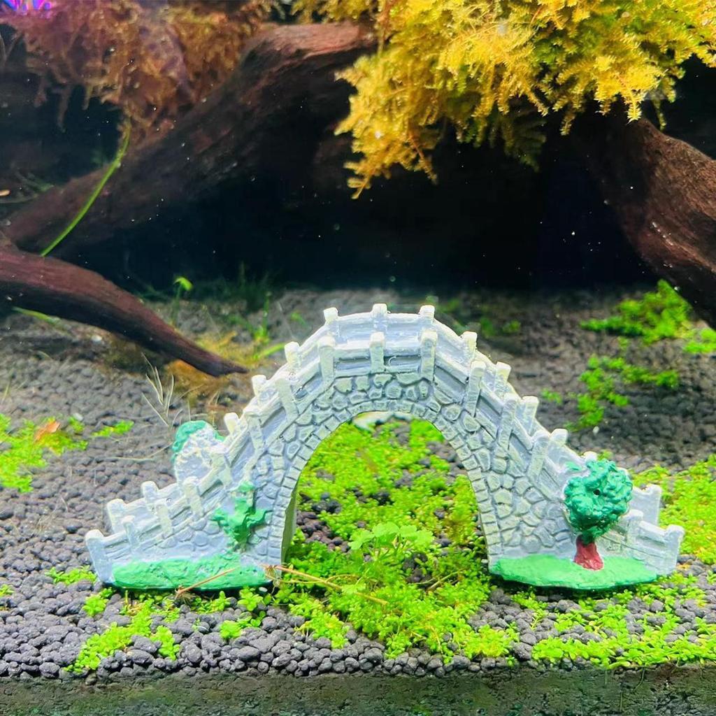 Miniature Stone Arch Bridges Mini Artificial Fish Tank Aquarium Landscaping Decorations Bonsai Ornaments Fake Creative Crafts