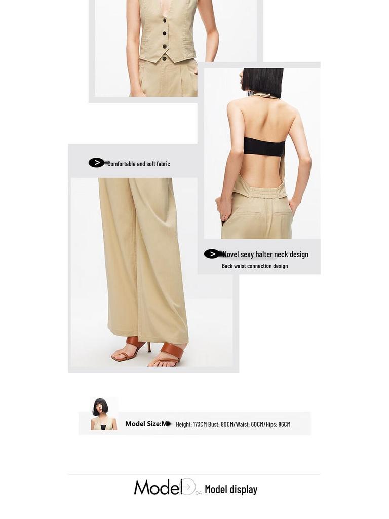 ONLY Women's 2024 Summer Vest Jumpsuit