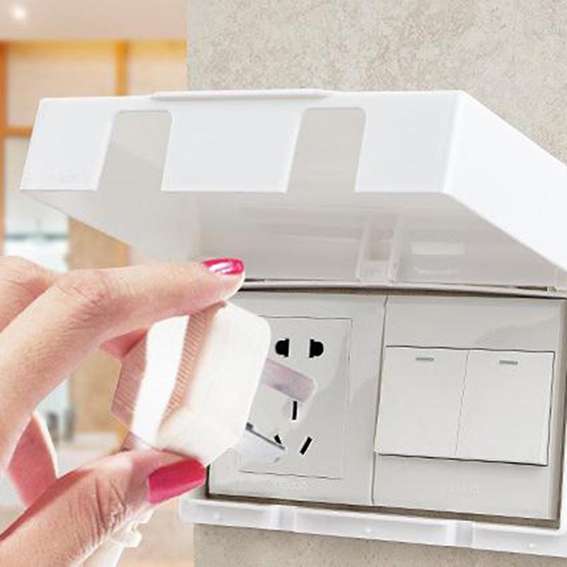 Double 86 Type Switch Self-Adhesive Waterproof Cover Wall Switch Anti Splash Box