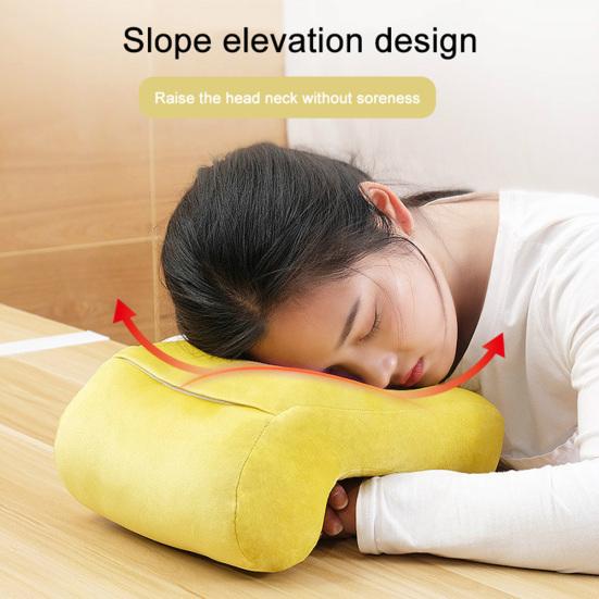 Portable Travel Noon Office Nap Neck Pillow Soft Home Desk Cushion