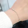 Surgical Steel Roa Cross Bracelet In Silver and Rose Gold (S8548324)
