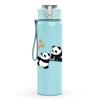 1PC Playful Panda Bamboo Animal Cartoon Print 750ml Color Plastic Sports Water Bottle Leakproof Flip Straw Lid Suitable for Sports Office Home Use