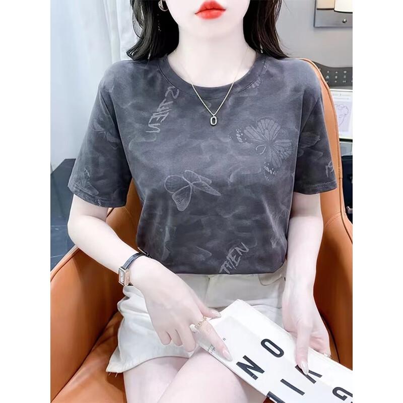 La Chapelle Women's 2026 Summer Floral Print Short Sleeve T-Shirt