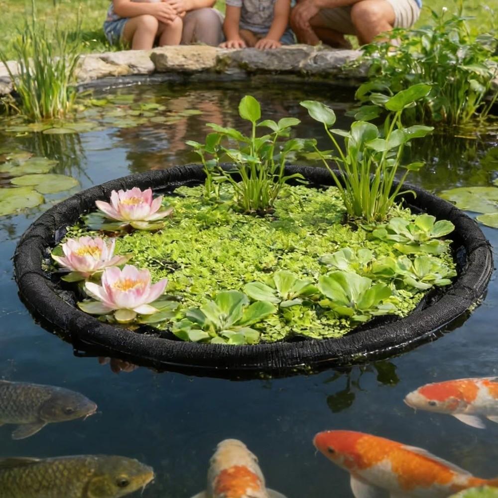 Polyester Floating Plant Protector Round Fish Barrier New Floating Plant Guard Pool Planting