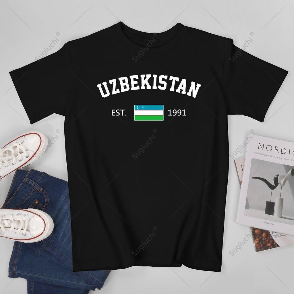 Unisex Unisex Uzbekistan EST1991 Independence Day Tshirt Tees T Shirts WoUnisex Boys 100 Cotton TShirt