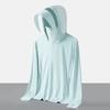 Raw yarn sunscreen clothing women's removable brim men's ice silk UPF + UV protection outdoor fishing sunscreen clothing