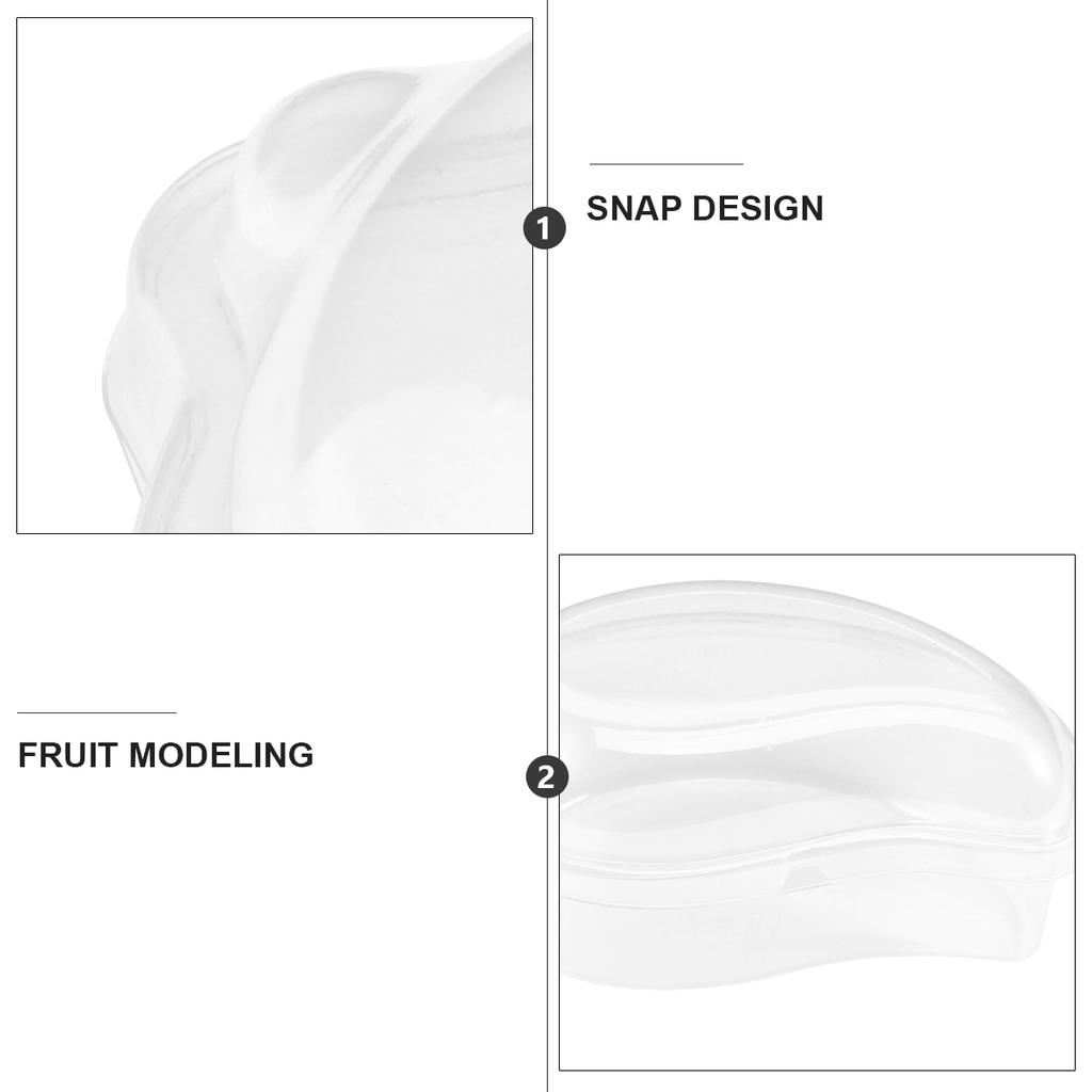 50 Pcs Cake Boxes Packing Mango Shaped Cupcake Case Holder Christmas Packaging Bakery Candy Food Crisper