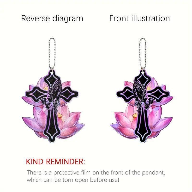 Car Acrylic Unique Hanging Ornament Trendy Cartoon Design For Home And Backpack