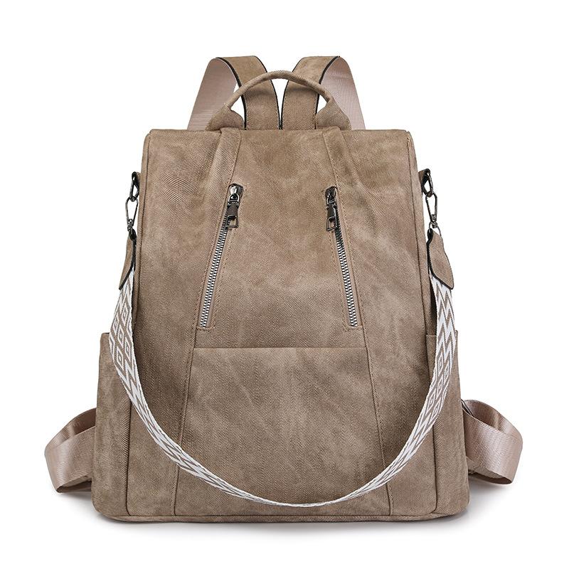 

Женский ретро рюкзак большой вместимости, на плечо, ручная сумка хаки