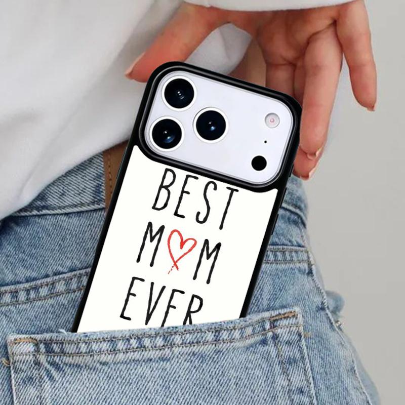 Best Mom Never Phone Case for iPhone 16e 15 14 13 12 17 Pro Max Plus Air 17pro Cover Coque