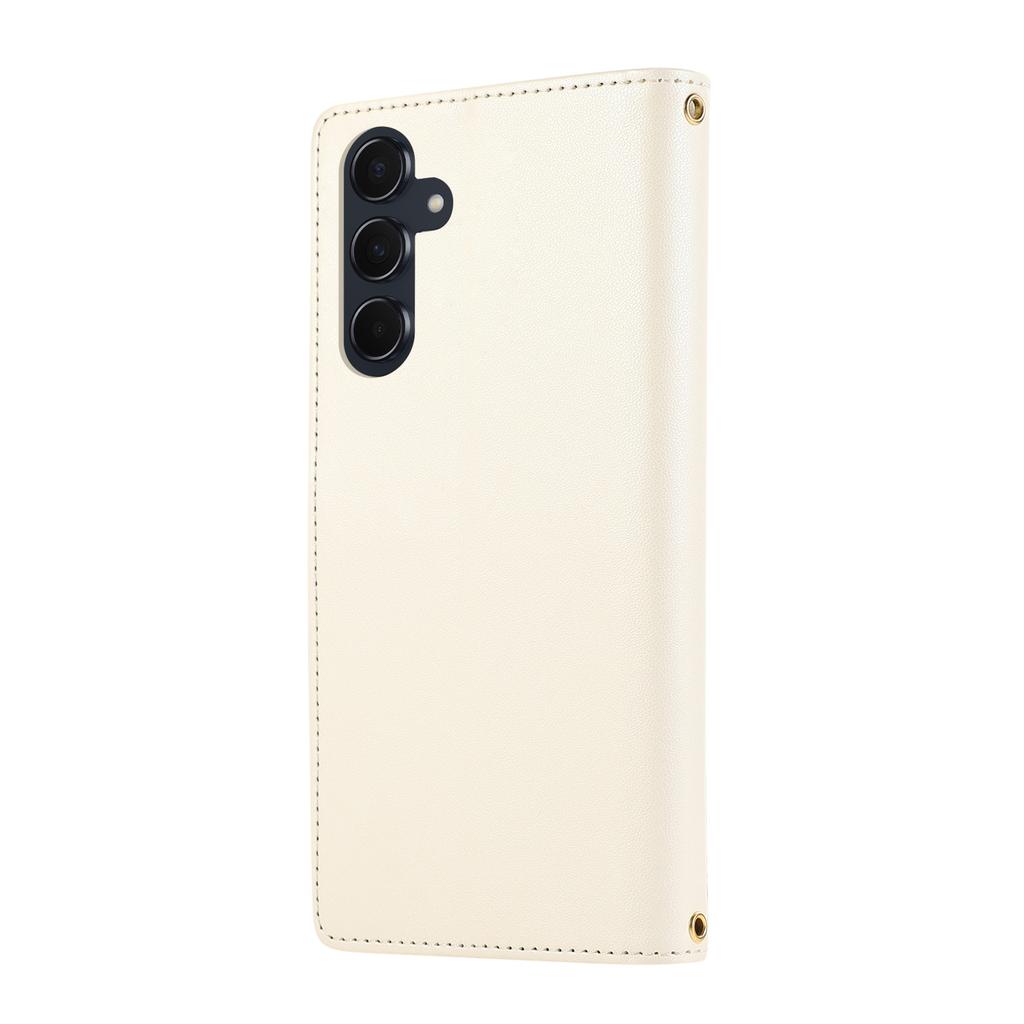 For Samsung Galaxy S25/S24 Case Multi Card Slots Zipper Rhombus Leather Phone Cover with Wrist Strap