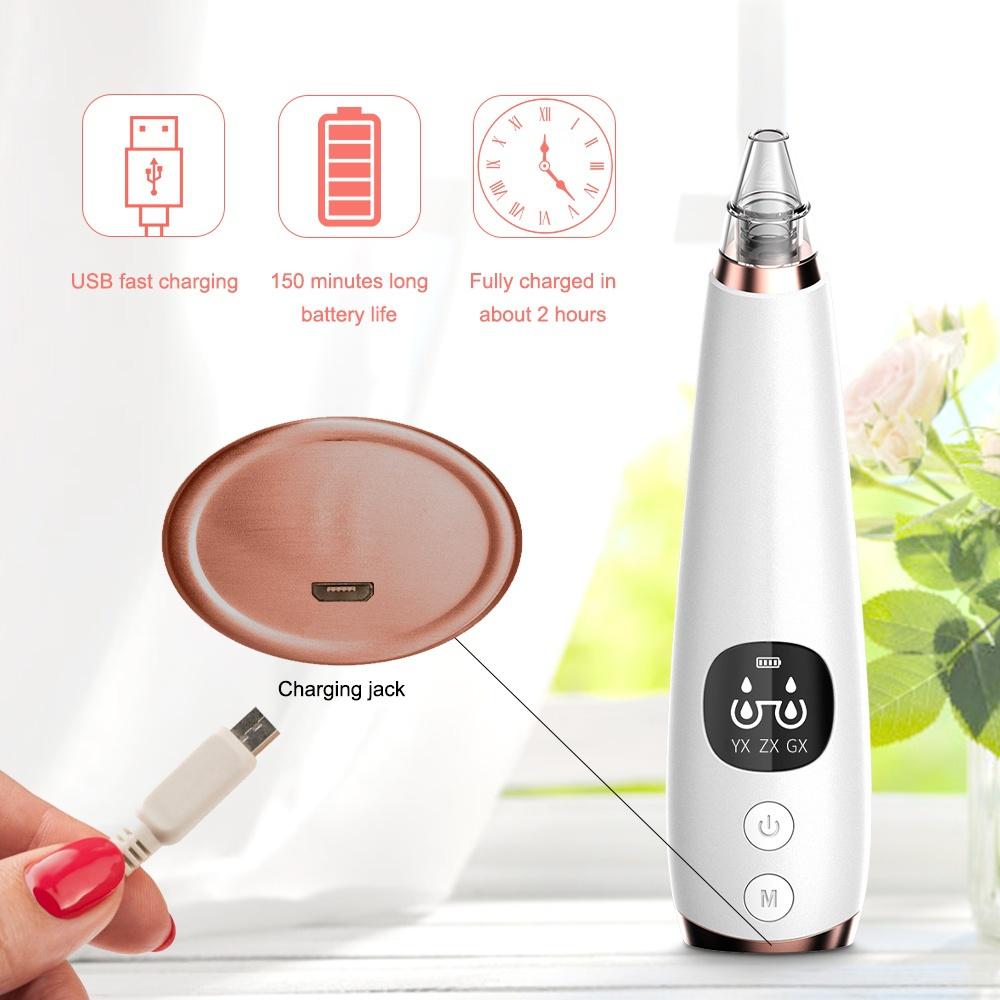 Electric Blackhead Remover Vacuum Pore Cleaner Nose Black Spot Remover Blackhead Acne Removal Suction Device Facial
