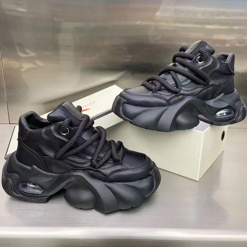 Autumn and Winter New Men's Shoes Casual Sports Shoes Platform Dad Shoes