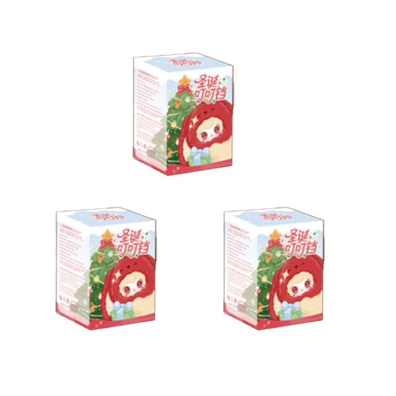 Yooki Christmas Jingle Bells Series Vinyl Plush Blind Box Cute Backpack Pendant Decoration Dolls Trendy Toys Mystery Gifts Cuddly Stuffed Fluffy