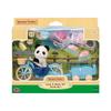 [Sylvanian Families] 5652 - Panda Mädchen Fahrrad und Skateboard Set