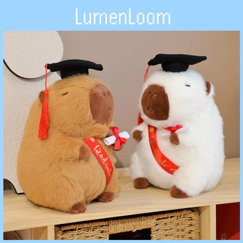 Graduation Stuffed Capybara Toy Commemorative Plush Doll Gift For Exams Students