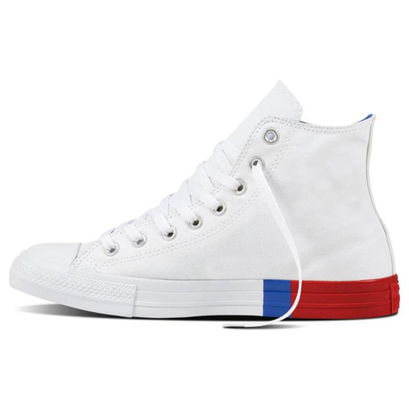 Converse Chuck Taylor All Star Trendy Comfort High Top Espadrilles Unisex White, Red and Blue
