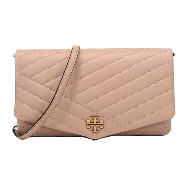 

Tory Burch Kira Quilted Lambskin Clutch Tote Shoulder Bag Women Bags Blush 56824-288 Basic Set (Bag+Dust Bag)