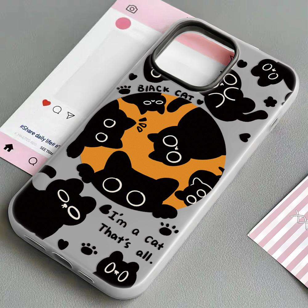 

Расписной чехол для телефона для iPhone 15 11 13 14 для 15 16 Pro Max 12 13 16 Pro Милый Модный Смешной Чехол для телефона со шнурком Последние Рекомендации по самым продаваемым товарам iPhone 16 чёрный