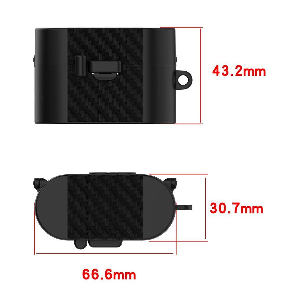 Carbon Fiber Texture Protective Case TPU Charging Case Protector Earbuds Cover for Sony WF-1000XM6