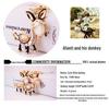 Cute Rhinestone Donkey Car Keychain - Women's Bag Accessory & Small Gift