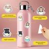 35-100pcs Animal Cup Sticker Album Scrapbooking Decoration Sticker Kawaii Stationery Teacher Reward Stickers Deco Luggage Laptop