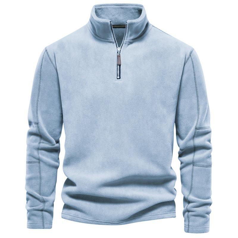 Men’s Stand Collar Half Zip Fleece Pullover
