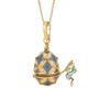 Opened Design Easter Egg Necklace Chinese Style Zodiac Pendant Necklace  Jewelry Gift