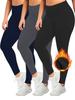 Fleece-Lined Plus Size Winter Fleece-Lined Yoga Pants High-Waisted Tummy-Control 1XL-5XL Winter Yoga Pants