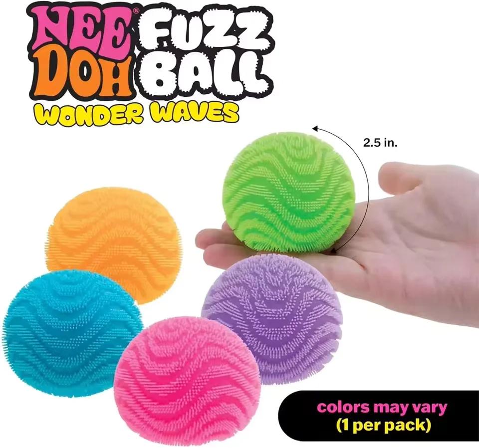 Fuzz Ball Sensorisches Knetspielzeug NeeDoh Sensorisches Quetschspielzeug Wonder Waves Strukturierter Stressabbau Fidget Ball für Erwachsene Kinder