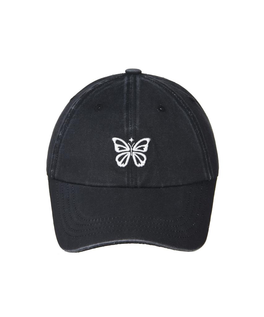 Nigaennikol Vintage Mini Butterfly Ball Cap_Black White