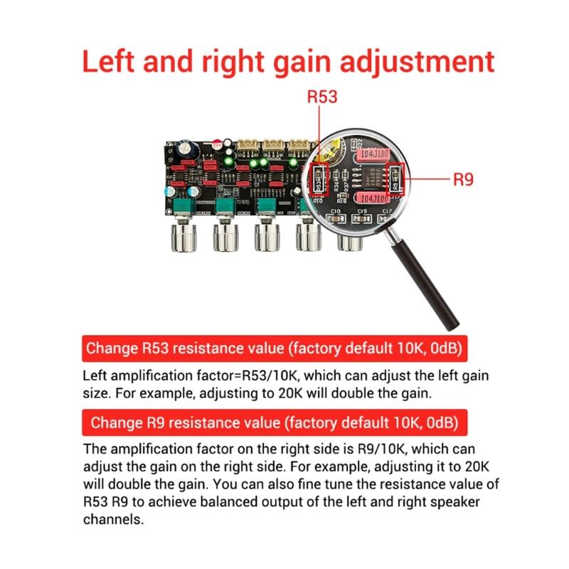 High Quality PRO1 HIFI Preamp Tone Board With Precise Tone Adjustment JRC2068D Chip for Personalized Sound Effects