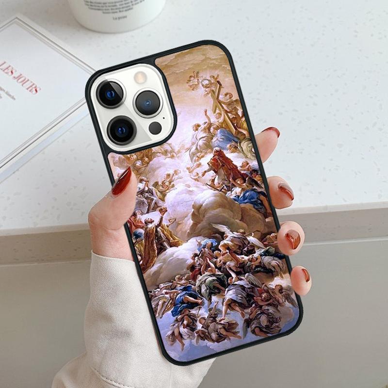 Vintage Baroque Painting Phone Case For iPhone 17 Air 11 12 13 14 15 16 Pro Max Cover For iPhone 17 Air Max Plus Coque Shell