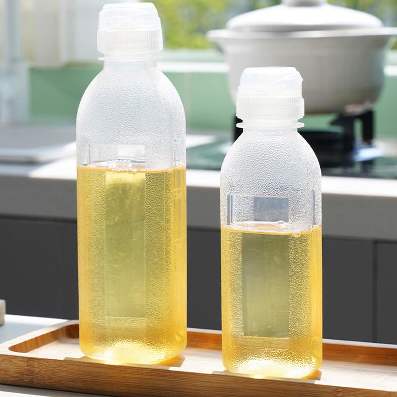300/500/1000Ml Kitchen Oil Bottle Plastic Seasoning Squeeze Bottle For Salad Bbq Sauce Condiment Containers Cooking Tool